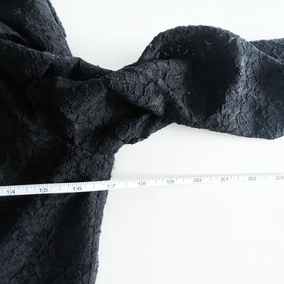 Joseph Ribkoff Women Lace Blazer Jacket 3/4 Sleeve Zipper Lined Black Size 6 - Picture 6 of 7